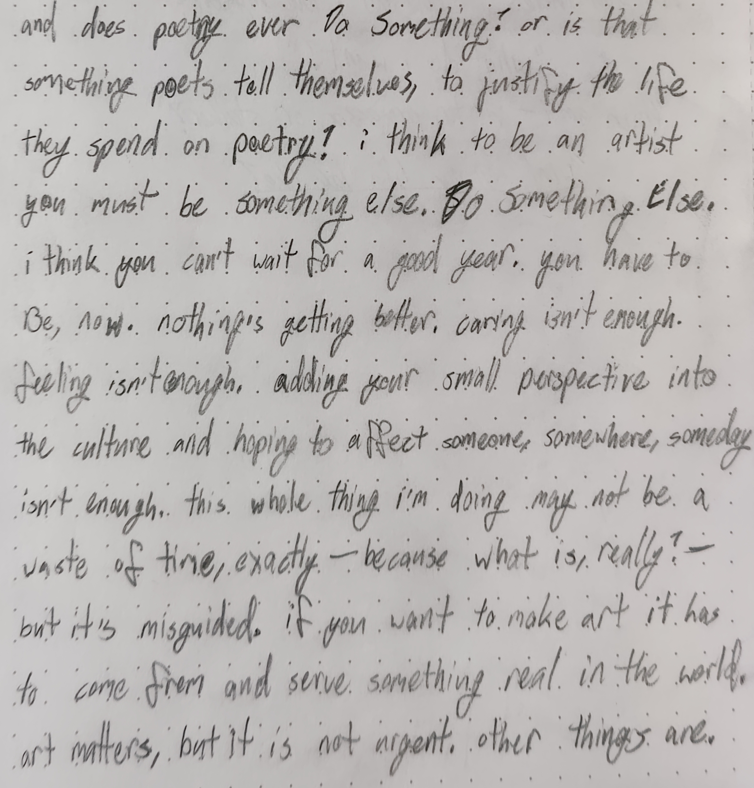 (just some handwritten musings, not all that important)